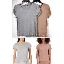 Steve Madden Ribbed Sleep Tee Top Lounge Choose Size Color New SM02731