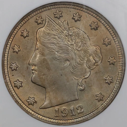 1912 5c Liberty Nickel - NGC MS 63