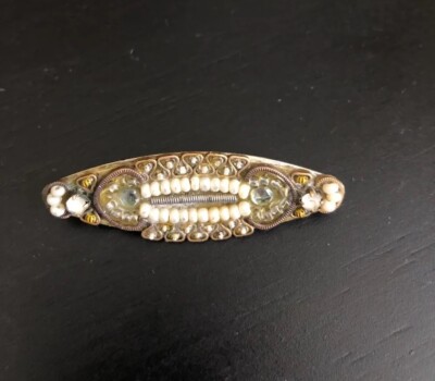 Vintage Alaya Bar Signed Artist Designed Hand-Crafted Brooch