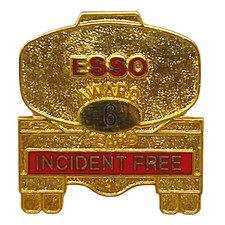 Esso Incident Free Award 6 Year Gas & Oil Lapel Pin