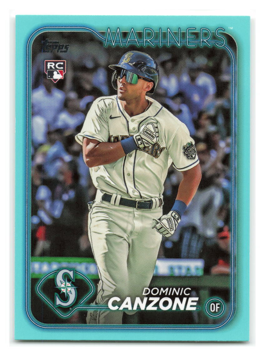 Dominic Canzone 2024 Topps Aqua RC #195-SEA MARINERS