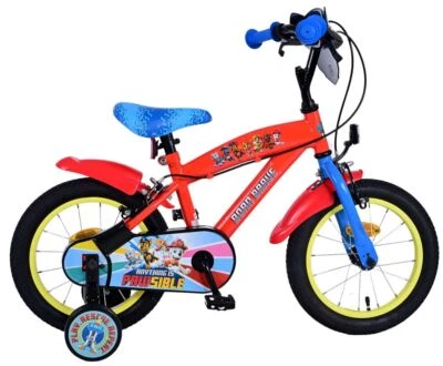 VOLARE 14 Zoll Kinder Jungen Fahrrad Rad Bike Kinderrad Paw Patrol Rot Kinderfahrrad