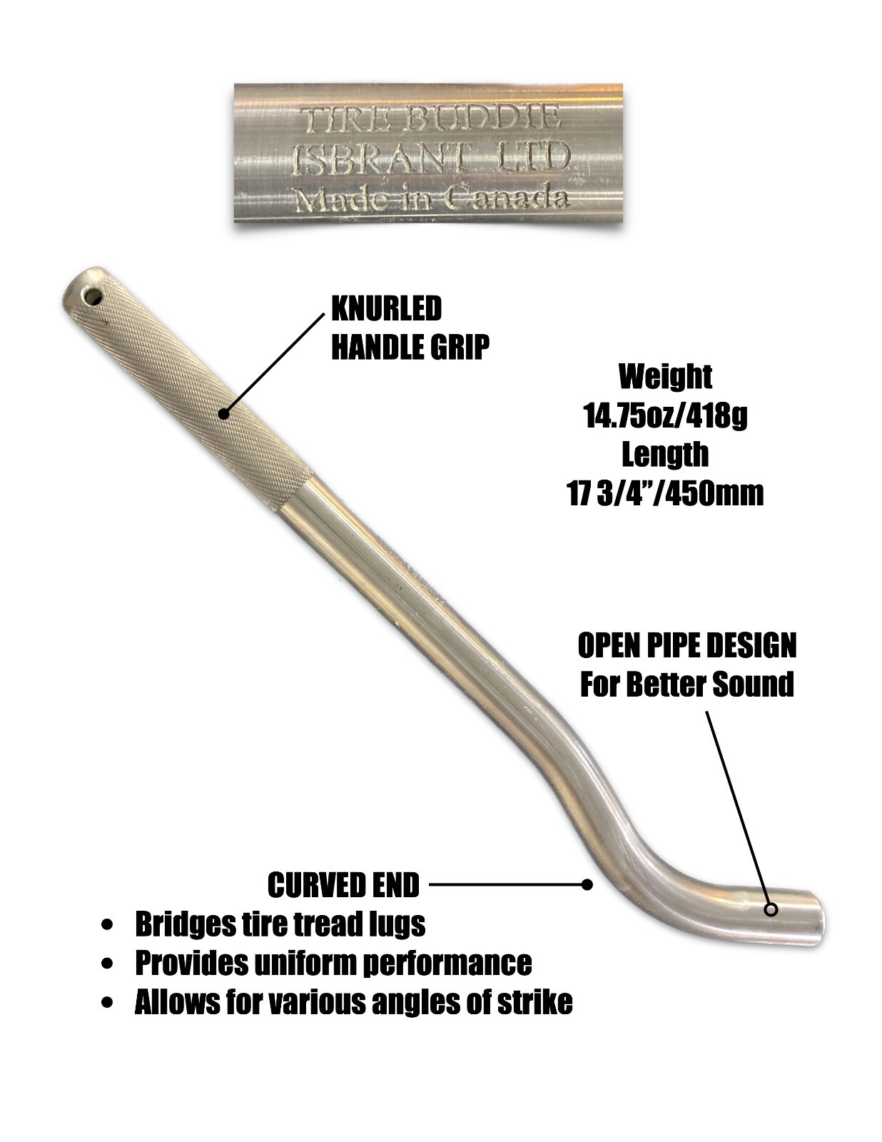 Truck Tire Thumper. Wont crack or rust Tractor Trailer Tire Bat Knocker Checker eBay