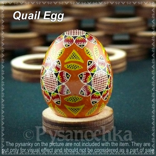 Juego #2 de 24 soportes de madera contrachapada para codorniz o pollo huevos de Pascua Pysanky Pysanka. - Imagen 3 de 7