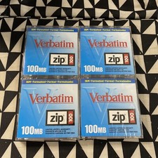 Verbatim Zip Disk 100MB New Sealed Lot Of 4