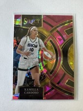 2024 Panini Select WNBA Kamilla Cardoso Premier Pink Ice Rookie Card-#195 Sky