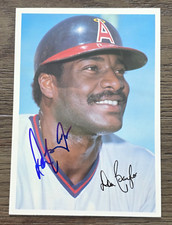 DON BAYLOR Signed 1981 Topps Super Home Team California Angels Card Autographed