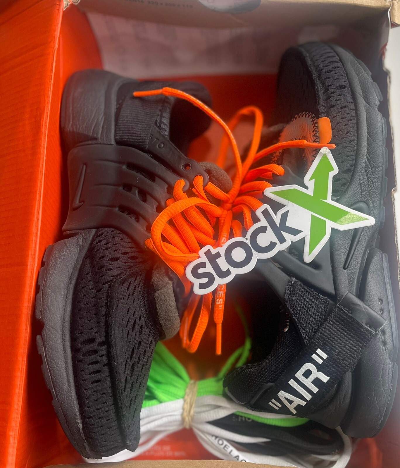 OFF WHITE X NIKE Autentiche Nike Air Presto x Off bianche nere 2018 taglia UK 4 5 EU 38 in scatola