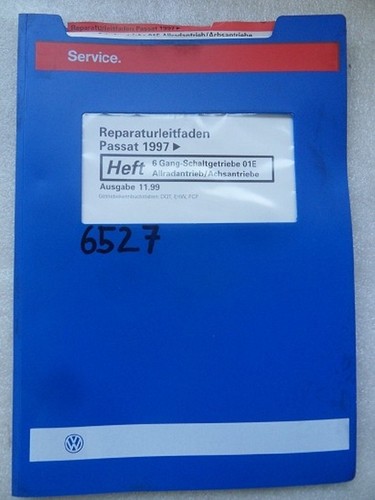 Werkstattbuch Reparaturleitfaden VW Passat 6 Gang-Schaltgetriebe Allradantr#6527