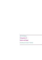 Transparenz Iv - FüHren Und Folgen | Buch | 9783741299216