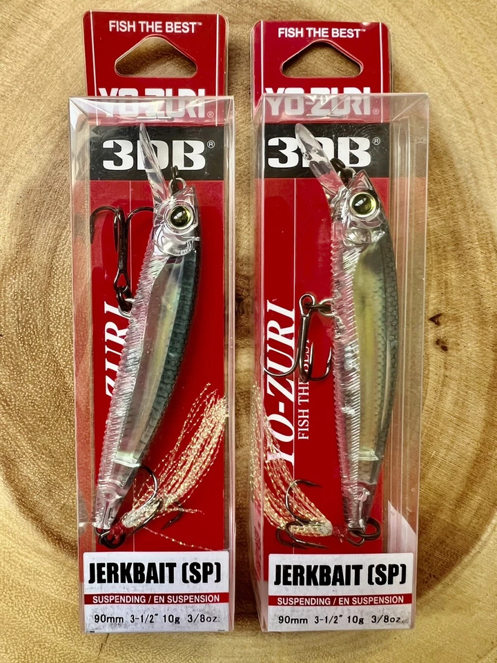 Yo-Zuri (Lot Of 2) 3DR 90SP Suspending Jerkbaits, Bass, Free Shipping! NWT! - Image 3 of 4