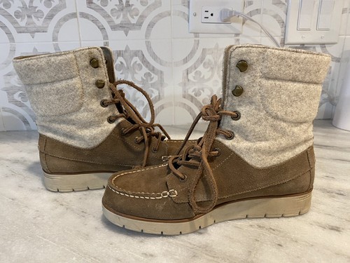 Sperry Suede Boots Women's 7 | eBay