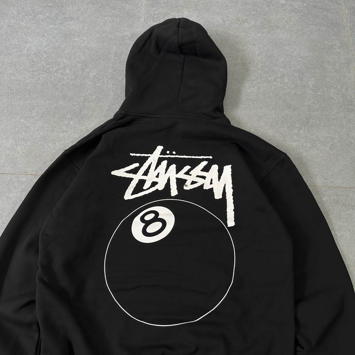 BRAND NEW STUSSY 8 BALL HOODIE BLACK - XLARGE - DEADSTOCK | eBay
