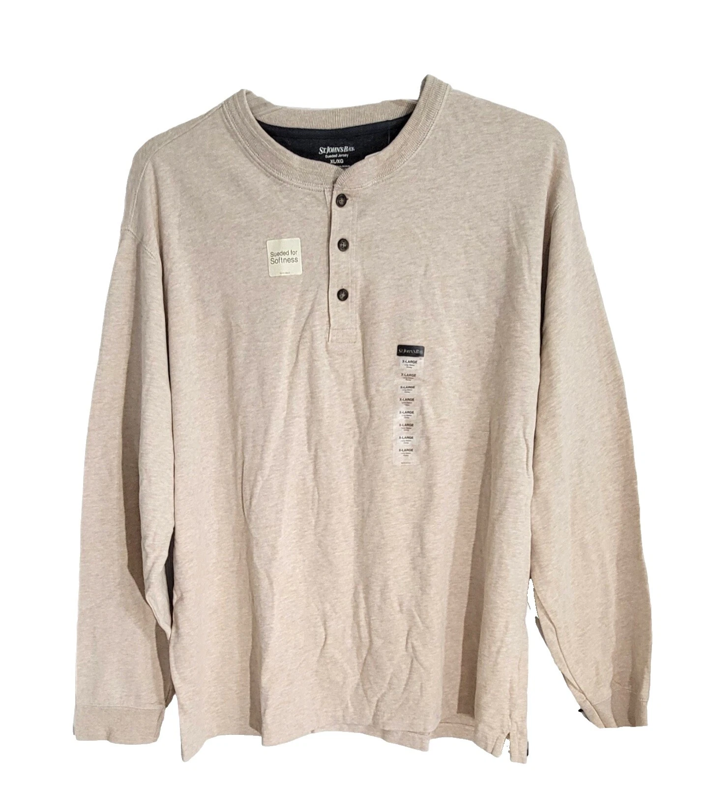 Henley Cotton Long Sleeve Casual Button-Down Shirts for Men