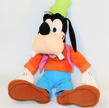 Mattel Disney Goofy Dog Plush Large 24" Stuffed Animal Toy Pink Vest Green Hat