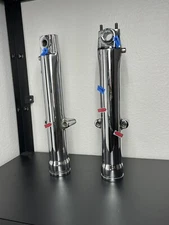 Harley FXDWG Dyna FORK LEGS WIDE GLIDE 1995 99 G588 USED CHROME Sliders OUTRIGHT