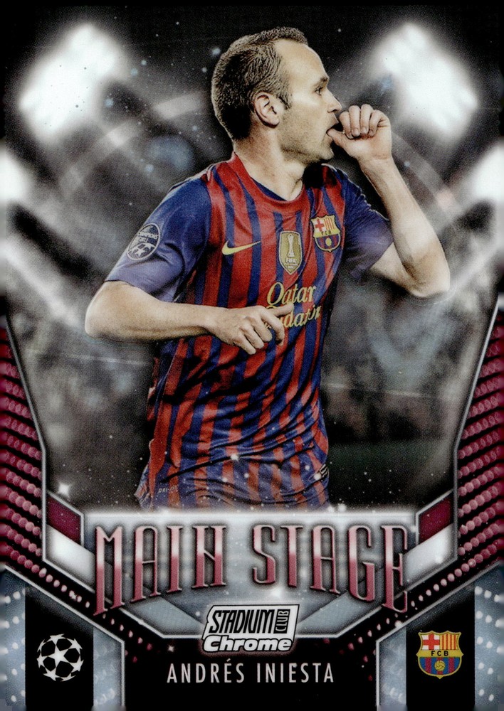 2023-24 Stadium Club Chrome UEFA ANDRES INIESTA Main Stage Refractor