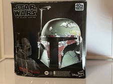 Hasbro Star Wars The Black Series Boba Fett Electronic Helmet Open but used  New