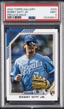 2022 TOPPS GALLERY PRIVATE ISSUE #200 BOBBY WITT JR. ROOKIE RC 188/250 PSA 9
