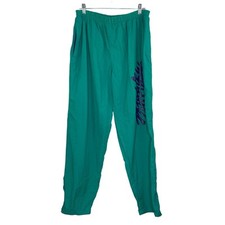 Vintage 80's For all Conditions teal windbreaker pants Made in Korea size Large