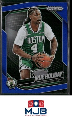 2024-25 Panini Prizm Black Jrue Holiday Blue #/199 #75 Boston Celtics