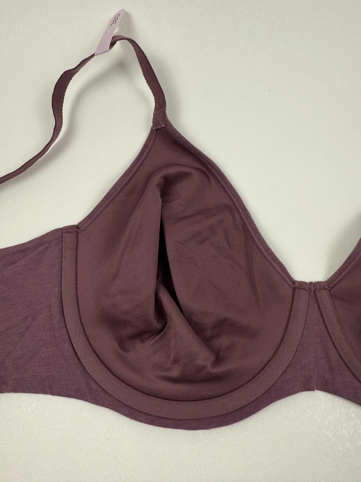 Sujetador Bali Mujer Breathe Encaje Cobertura Completa Con Aros Ligeramente Forrado Púrpura 38D Nuevo con Etiquetas Foto 4 de 4