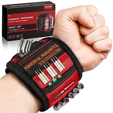 Magnetic Wristband Perfect Stocking Stuffers for Men, Tool Belt Magnetic Red