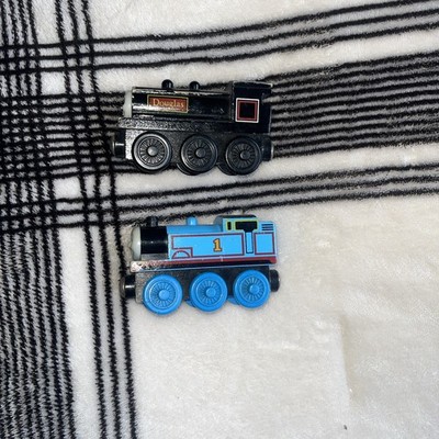 Lot of 2 Wooden Thomas the Tank Engine Trains, Vintage, Some Wear