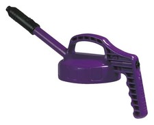 Oil Safe 100307 Stretch Spout Lid, w/0.5 In Outlet, Purple