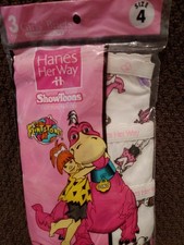 Vintage Hanes Her Way Showtoons Little Girls Briefs Panties Sz 4 Y2K 2pkgs