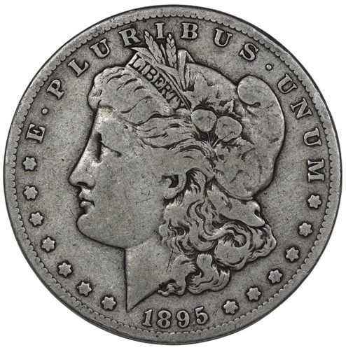 *1895 S* Morgan Dollar $1 - VF+++ 100% Original - Super Scarce Key Date PQ+ #307
