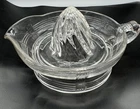 Juicer Hazel Atlas Clear Glass Depression 1930's Antique Crisscross MCM