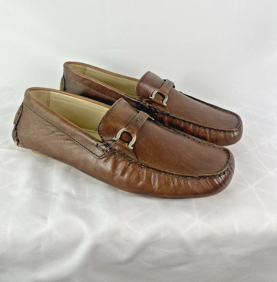 Bacco Bucci Tan Leather Loafers Bacco bucci 10 men main image 3
