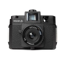 HOLGA 120N GCFN Kamera schwarz Blitz Objektiv Mittelformat Analog Rollfilm