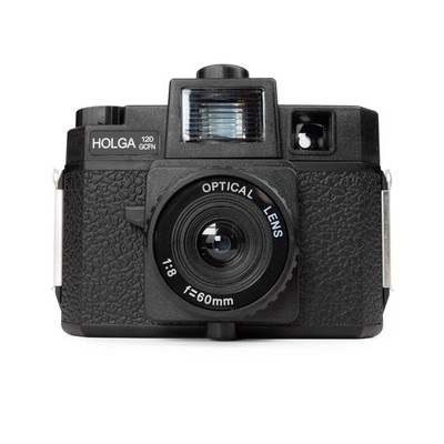 HOLGA 120N GCFN Kamera schwarz Blitz Objektiv Mittelformat Analog Rollfilm