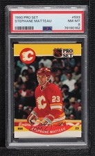 1990-91 Pro Set Stephane Matteau #593 PSA 8 12jy