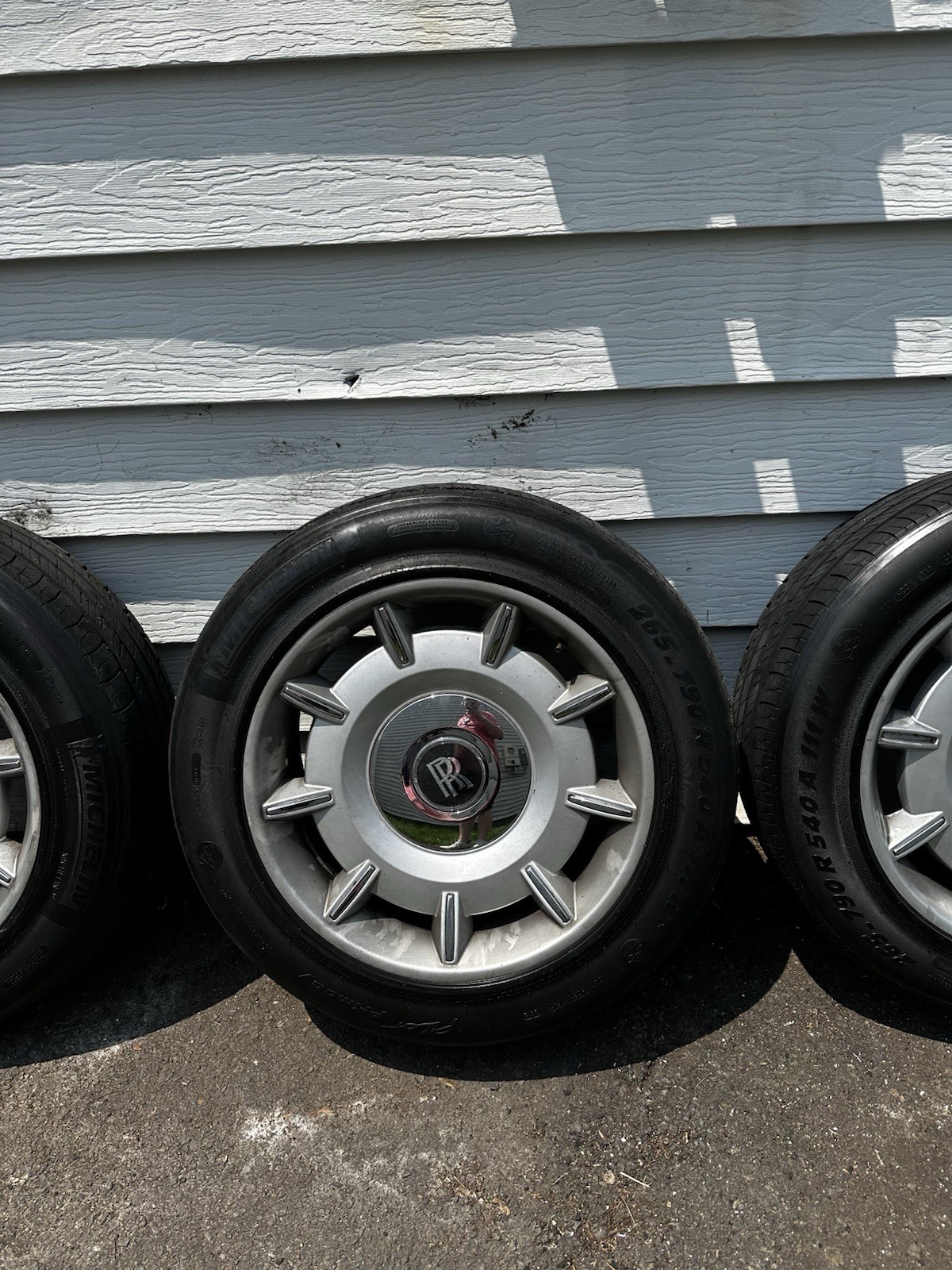 21 ROLLS ROYCE PHANTOM RIMS TIRES TPMS NEW SET CHROME 6871607 6871608 OEM STOCK