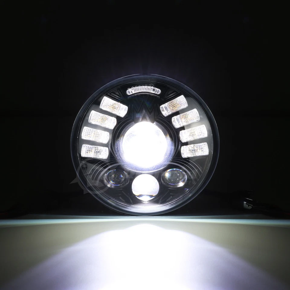 For BMW 325i 528i 535i 735i E30 4PCS 5-3/4 5.75" Inch LED Headlights Combo DRL - Изображение 2 из 4