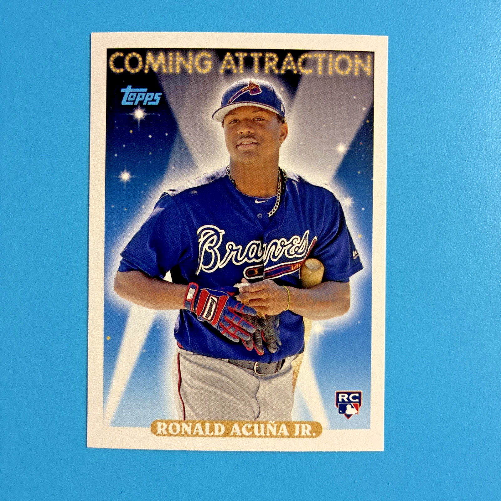 2018 Archives 1993 Topps Design Coming Attraction Ronald Acuna Jr Rookie RC 0q37