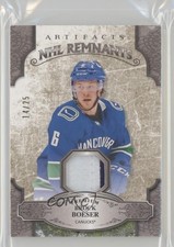 2019-20 Upper Deck Artifacts NHL Remnants Premium 14/25 Brock Boeser #NR-BB 07po