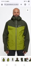 Montane Men's Levity Gore-tex Waterproof Rain Hooded Jacket XL Green