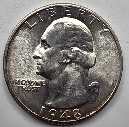 *SILVER* 1948-D  Washington Quarter -《Great Way To Buy Silver!!》
