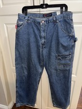 VTG Bugle Boy Carpenter Jeans Men 34x30 Baggy Light Wash Hip Hop Streetwear