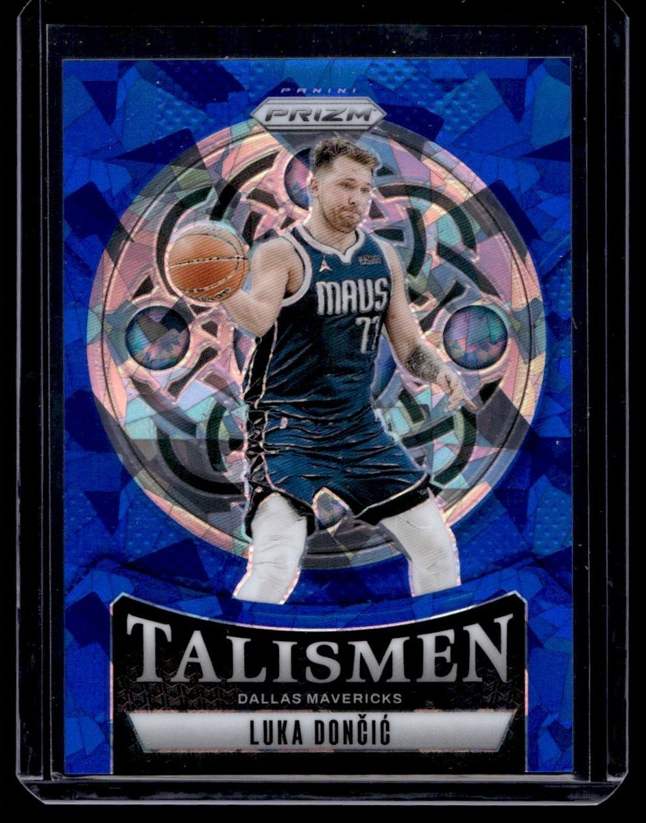 2024-25 Panini Prizm Talismen Blue Cracked Ice Luka Doncic 014/125