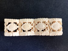 BRACCIALE FLOREALE DONNA ESPANDIBILE IN OSSO DI BOVINO