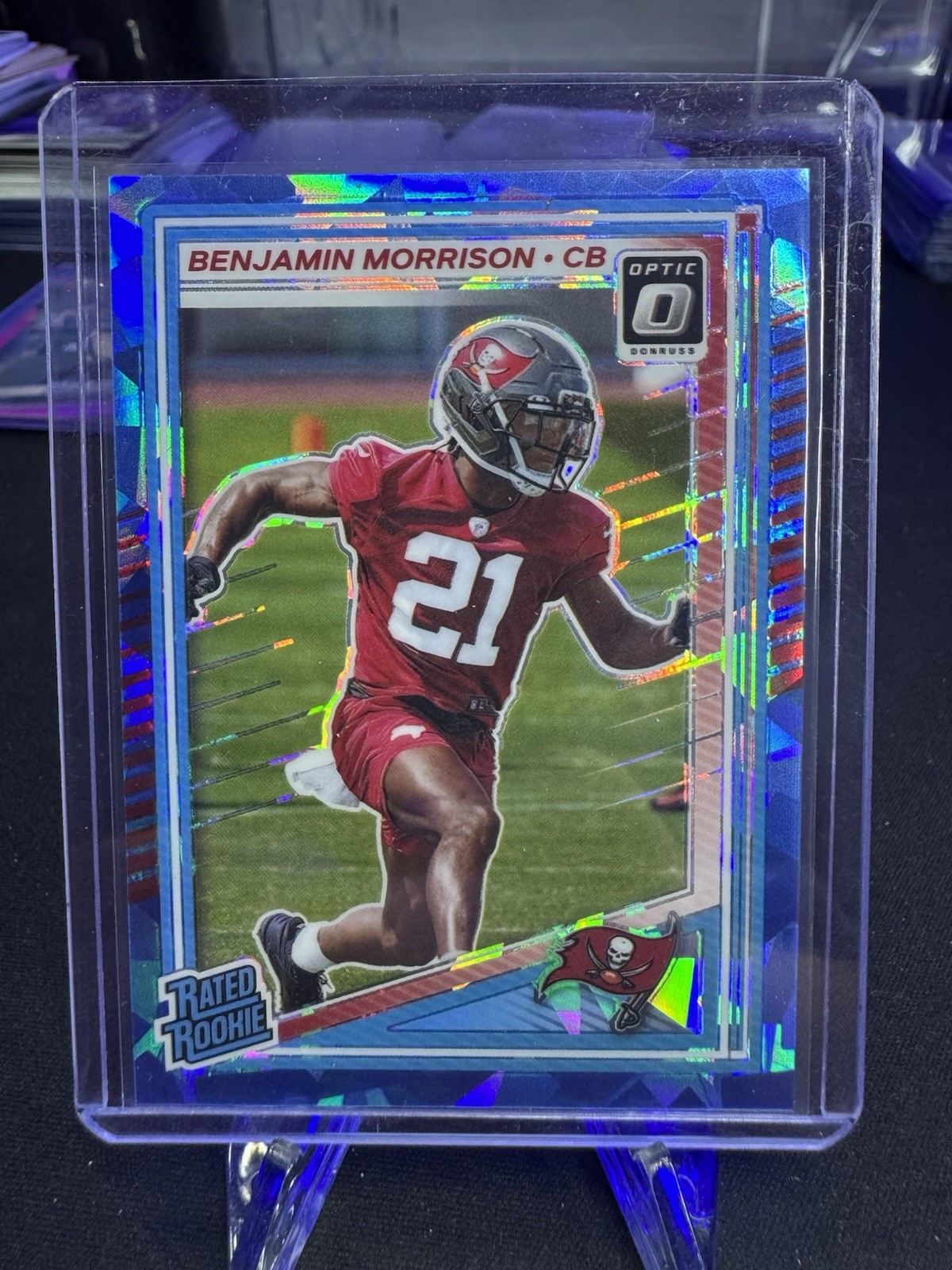 2025 Optic - Rated Rookie Benjamin Morrison # 236 Blue Cracked Ice /15 SSP!  🥶