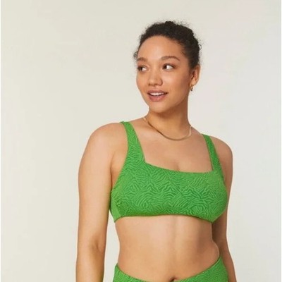 Andie Swim The Rye Bikini Top in Holly Green Size XS NEW with Tags!