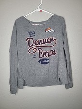 XL Teen Girls DENVER BRONCOS NFL Grey Sweatshirt
