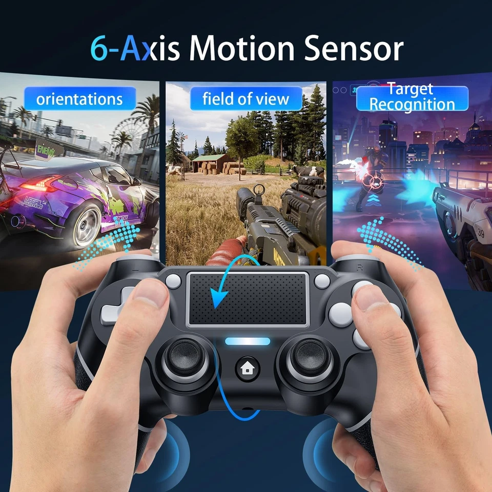 High-Performance 2 Pack Wireless Controllers for PS4/PC - Low Latency & Comfort - Image 4 of 4