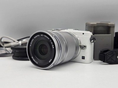 [N.MINT / 3k shots] OLYMPUS PEN Lite E-PL5 White + 40-150mm Lens From Japan
